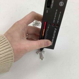 STERLING SILVER AND DIAMOND CROSS NECKLACE